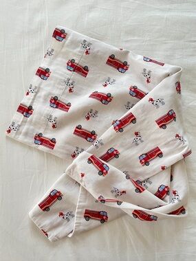 authentic kids Red Fire Truck Print Pillowcase